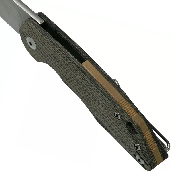 Нож GiantMouse ACE Corta - Green Canvas Micarta