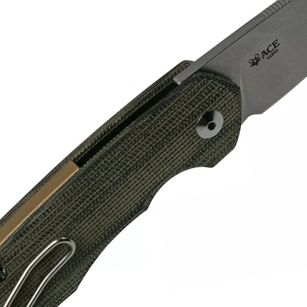 Нож GiantMouse ACE Corta - Green Canvas Micarta
