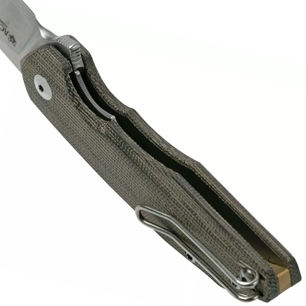 Нож GiantMouse ACE Corta - Green Canvas Micarta