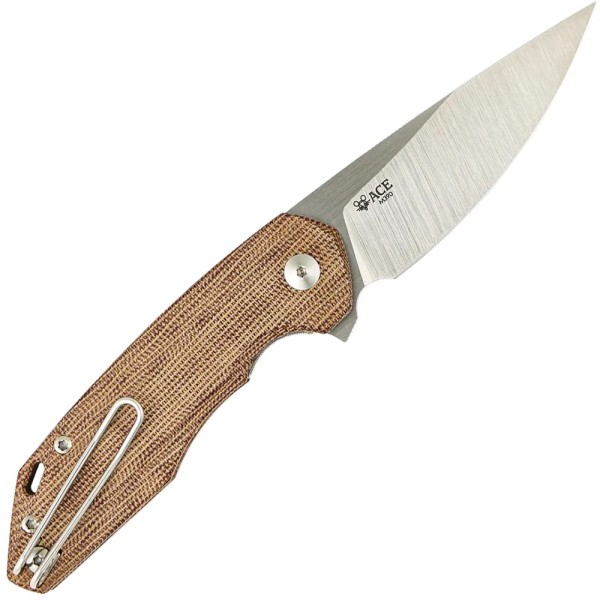 Нож GiantMouse ACE Corta - Natural Canvas Micarta Brown