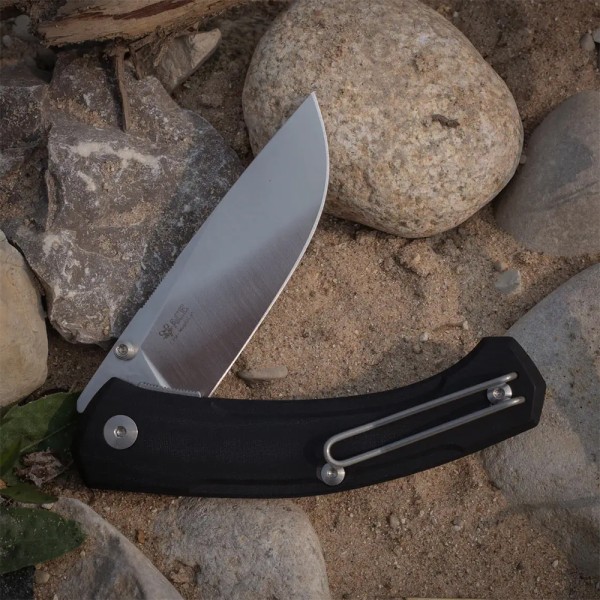 Нож GiantMouse ACE Iona V2 - Black Linen Micarta