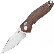 Нож GiantMouse ACE Nazca - Natural Canvas Micarta Brown