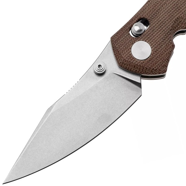 Нож GiantMouse ACE Nazca - Natural Canvas Micarta Brown