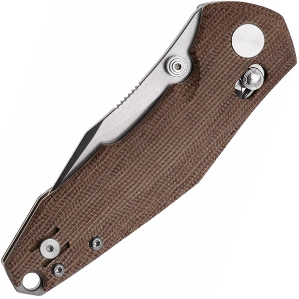 Нож GiantMouse ACE Nazca - Natural Canvas Micarta Brown