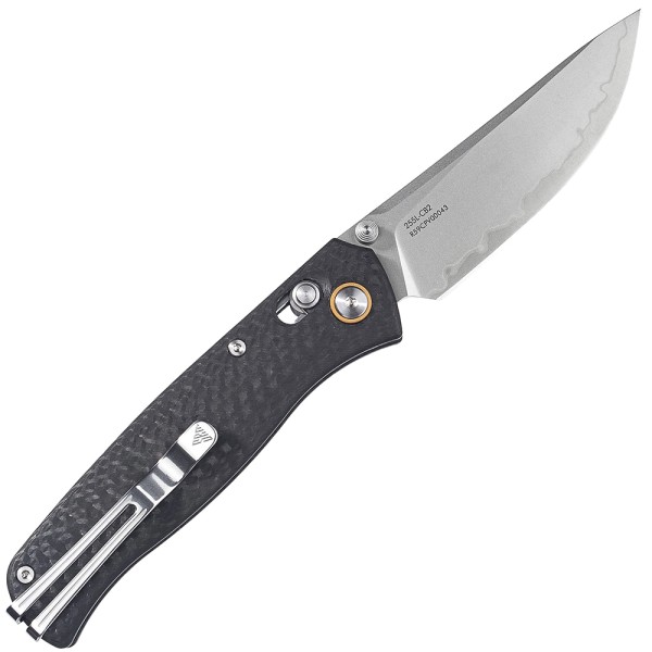 Нож SRM Medal 255L-CB2, Carbon Fiber, Laminated 140Cr steel