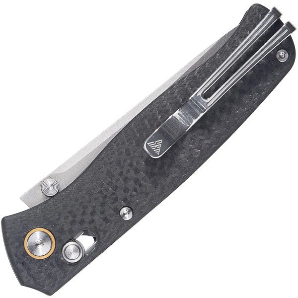 Нож SRM Medal 255L-CB2, Carbon Fiber, Laminated 140Cr steel