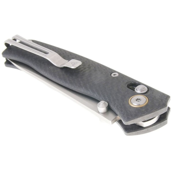 Нож SRM Medal 255L-CB2, Carbon Fiber, Laminated 140Cr steel