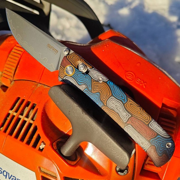 Нож SRM Medal 255L-GQ2, Laminated, разноцветньій G-10