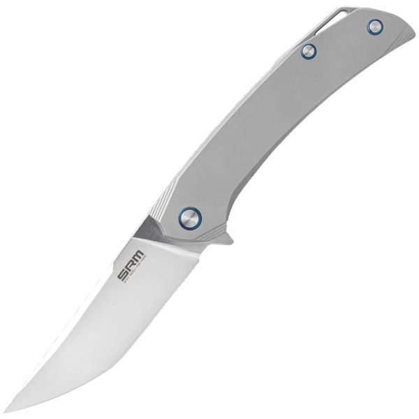 Нож SRM Asika, (9,9 см) 154CM/Titanium Серый