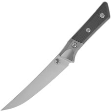 Нож кухонный Microtech Boning Knife Stonewash Standard Titanium Bolster, G-10 Black