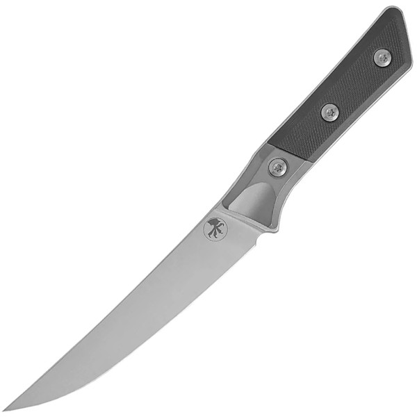 Нож кухонный Microtech Boning Knife Stonewash Standard Titanium Bolster, G-10 Black