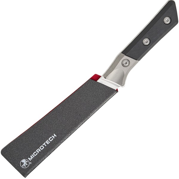Нож кухонный Microtech Boning Knife Stonewash Standard Titanium Bolster, G-10 Black