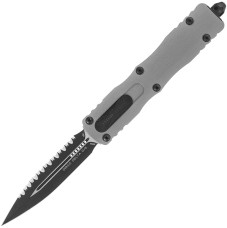 Ніж Microtech Dirac Delta D/E Serrated Black Standard Natural Clear