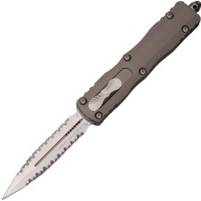 Нож Microtech Dirac Delta Stonewash Double Serrated