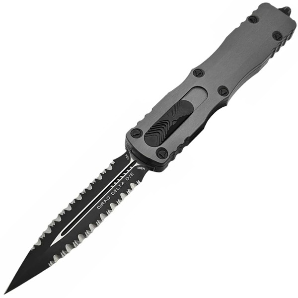 Нож Microtech Dirac Delta D/E Black Blade Double Serrated Natural Clear