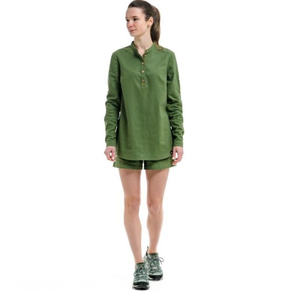 Рубашка женская Turbat Madeira Hemp Wmn bronze green S зеленая