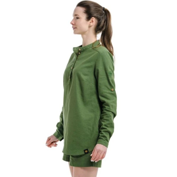 Рубашка женская Turbat Madeira Hemp Wmn bronze green XL зеленая