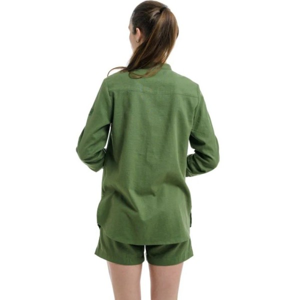 Рубашка женская Turbat Madeira Hemp Wmn bronze green XXL зеленая