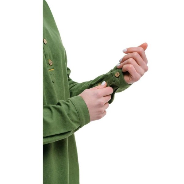 Рубашка женская Turbat Madeira Hemp Wmn bronze green XXL зеленая