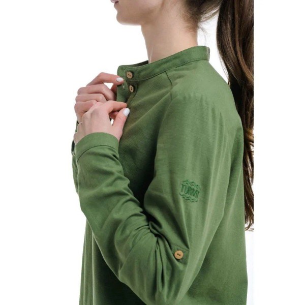 Рубашка женская Turbat Madeira Hemp Wmn bronze green XXL зеленая