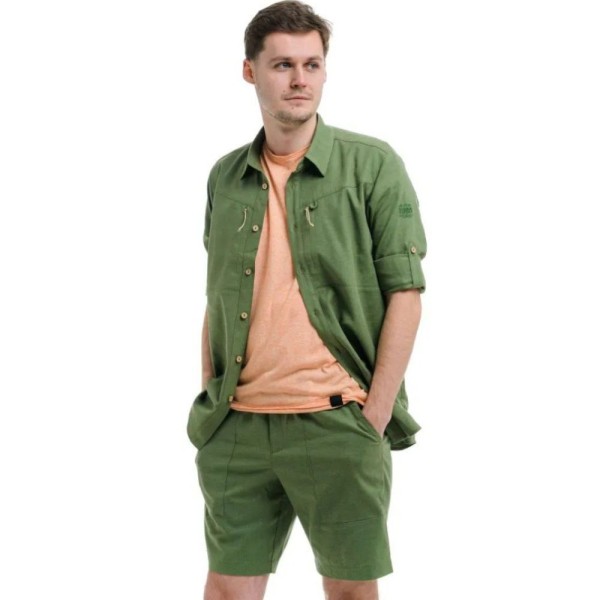 Рубашка мужская Turbat Amazonka Hemp Mns bronze green XXXL зеленая