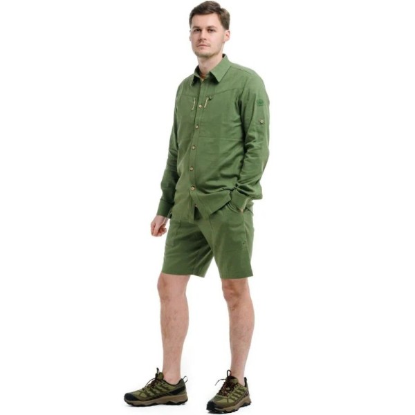 Рубашка мужская Turbat Amazonka Hemp Mns bronze green L зеленая