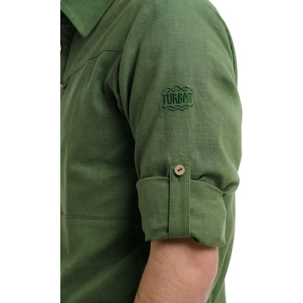 Рубашка мужская Turbat Amazonka Hemp Mns bronze green L зеленая