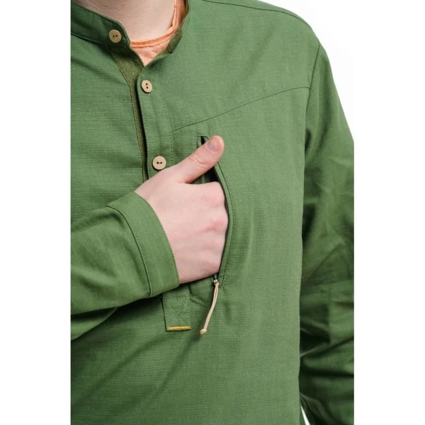 Рубашка мужская Turbat Madeira Hemp Mns bronze green S зеленая