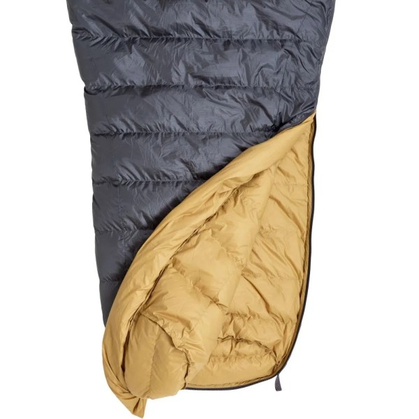 Спальник пуховой Turbat NOX 400 grey/cheddar orange 185 см серый/оранжевый