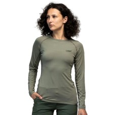 Термофутболка женская Turbat Hike Lite LS Wmn tea olive XL оливковая