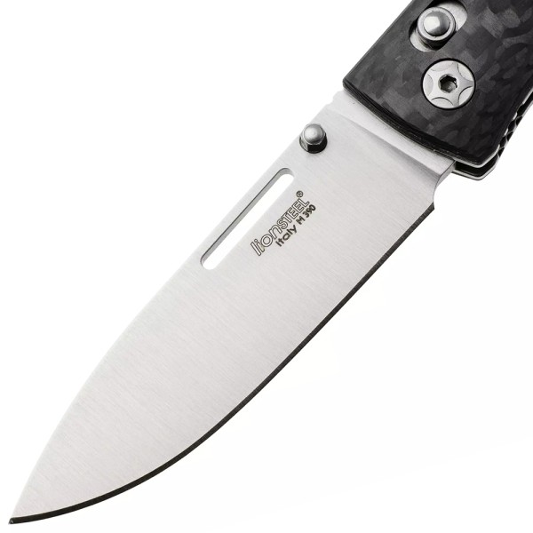Нож Lionsteel NiNi, Carbon fiber Black