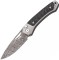 Нож Lionsteel Twain Damascus, Titanium/Carbon fiber Gray