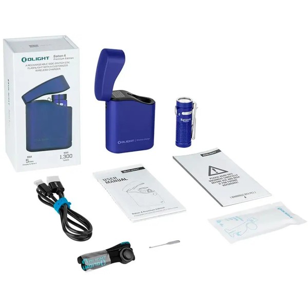 Фонарь Olight Baton 4 Premium Regal blue