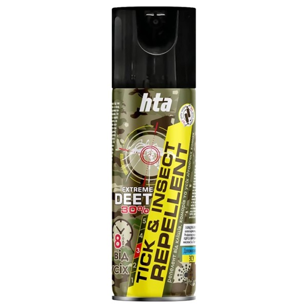 Репеллент-спрей от насекомых HTA Strong DEET 30% Tick & Insect Repellent 200 ml