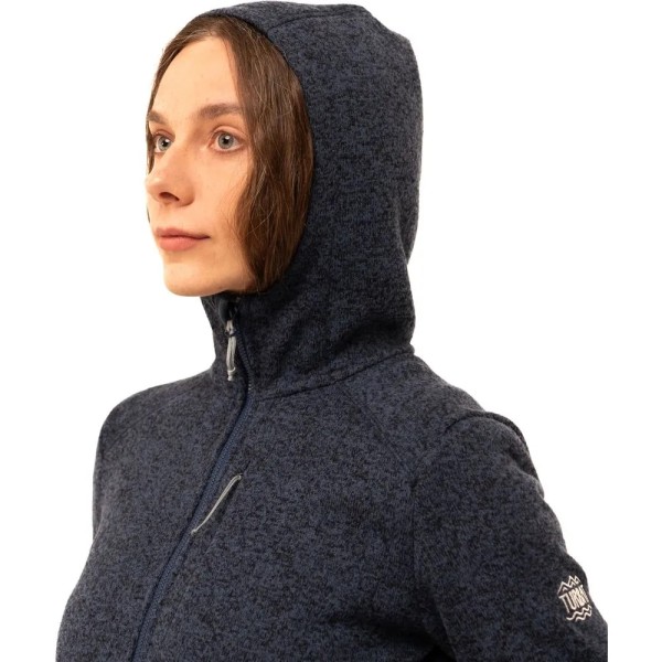 Флис женский Turbat Dreamer Hood Wmn indian teal XS темно-синий меланж