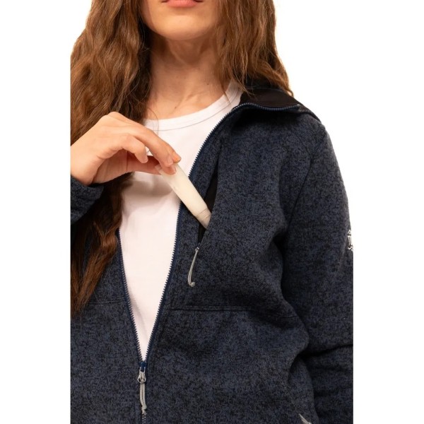 Флис женский Turbat Dreamer Hood Wmn indian teal XS темно-синий меланж