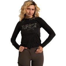 Футболка жіноча Turbat Magic Logo LS Wmn caviar L чорна