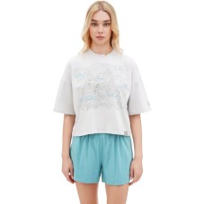 Футболка женская Turbat Steppe Flowers Wmn glacier gray L серая