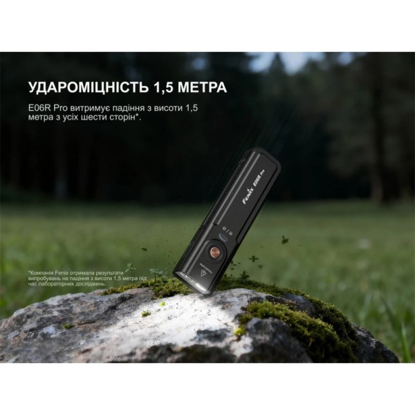 Фонарь наключный Fenix E06R PRO, Зеленый