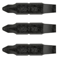 Набір Leatherman з трьох двосторонніх біт: викрутка №1-№2 хрестова Philips та плоска 3/16"
