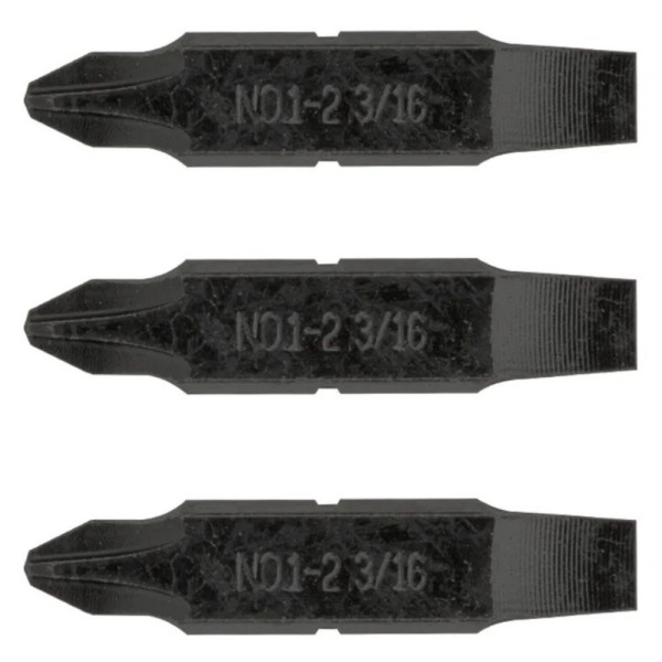 Набір Leatherman з трьох двосторонніх біт: викрутка №1-№2 хрестова Philips та плоска 3/16"