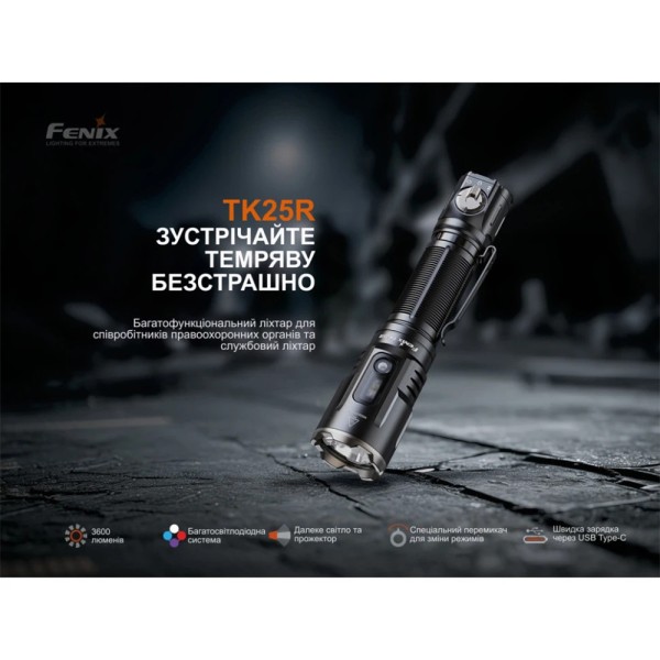 Фонарь ручной Fenix TK25R