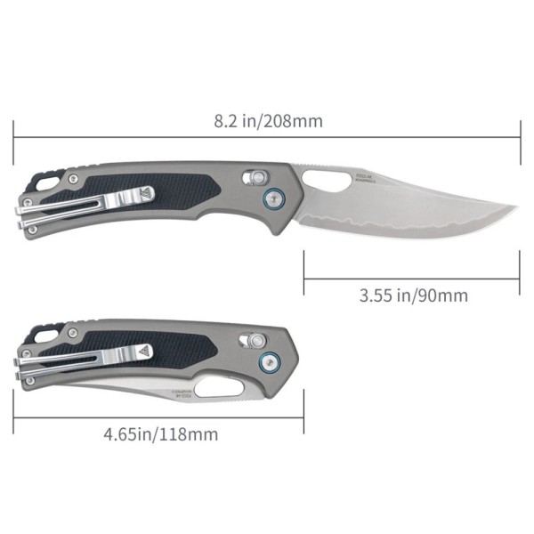 Нож SRM Retriever 9203-AK, Черно-серый