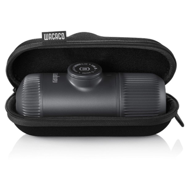 Портативная эспрессо-кофеварка Wacaco Nanopresso, Серая, с чехлом, механическая, для молотого кофе