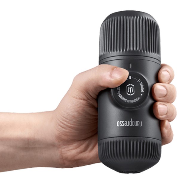 Портативная эспрессо-кофеварка Wacaco Nanopresso, Серая, с чехлом, механическая, для молотого кофе