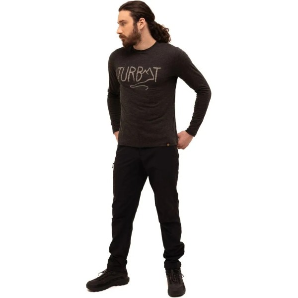 Футболка мужская Turbat Magic Logo LS Mns caviar XXL черная