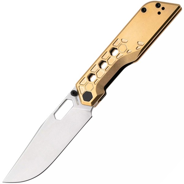 Нож Artisan Beest, AR-RPM9, Brass gold