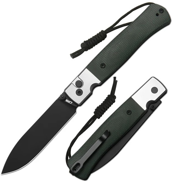 Нож CJRB Glacier, AR-RPM9, Micarta, Green