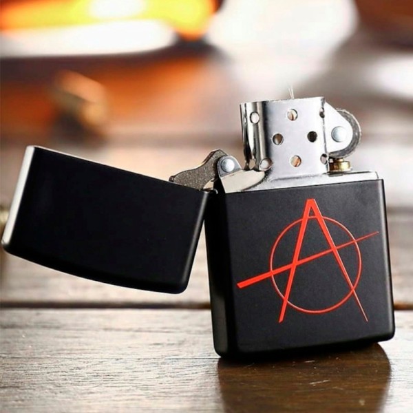 Зажигалка Zippo 20842 Black Matte Anarchy
