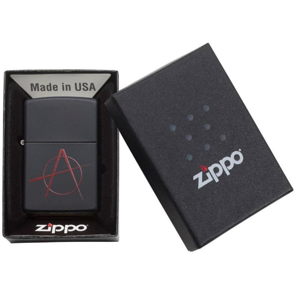 Зажигалка Zippo 20842 Black Matte Anarchy